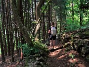 64 Scendendo da Pragaroldi sul sent. 594A in un bel bosco